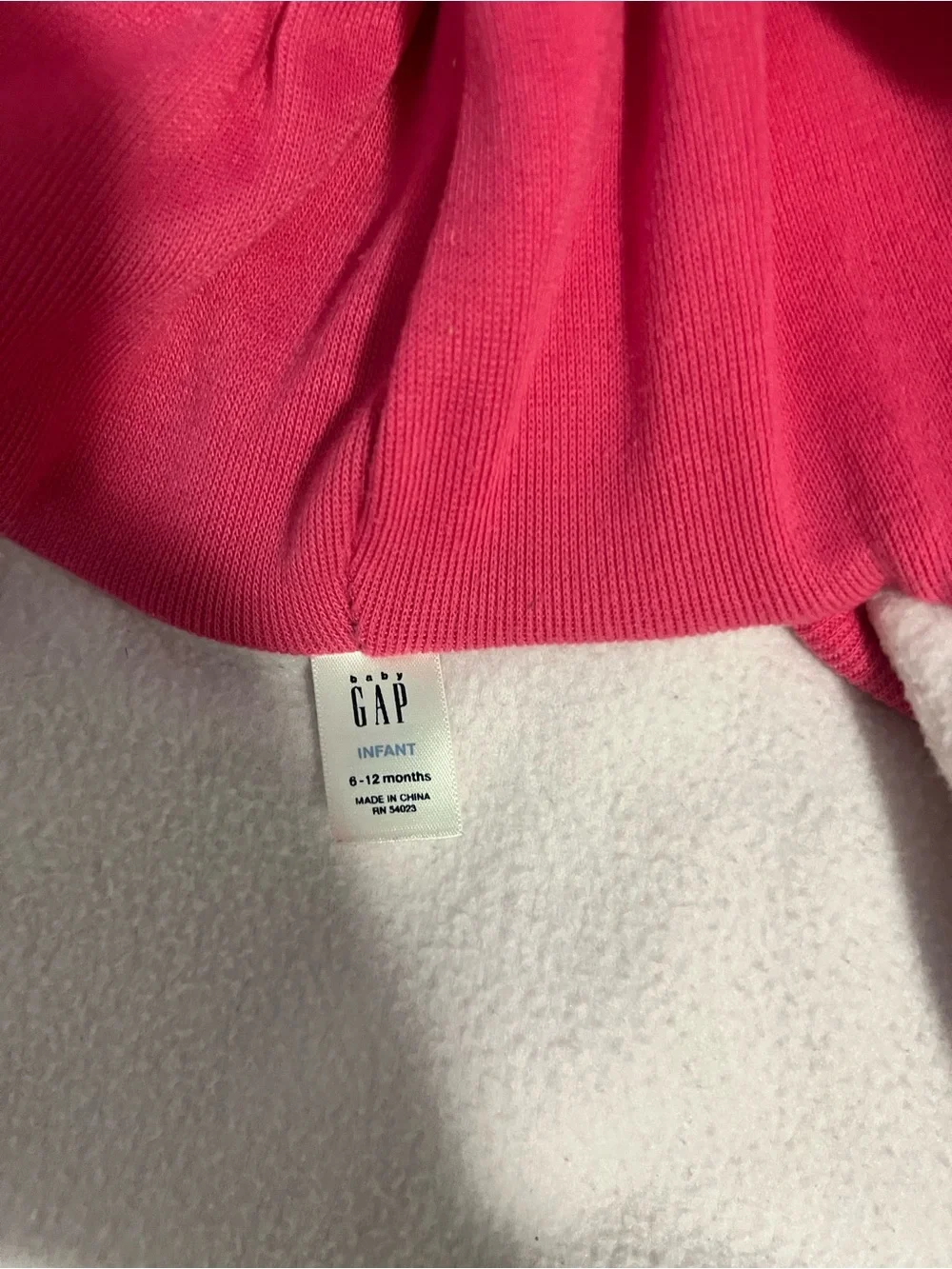 Y2K Gap Light Pink Baby Fleece Hoodie and Pants Set